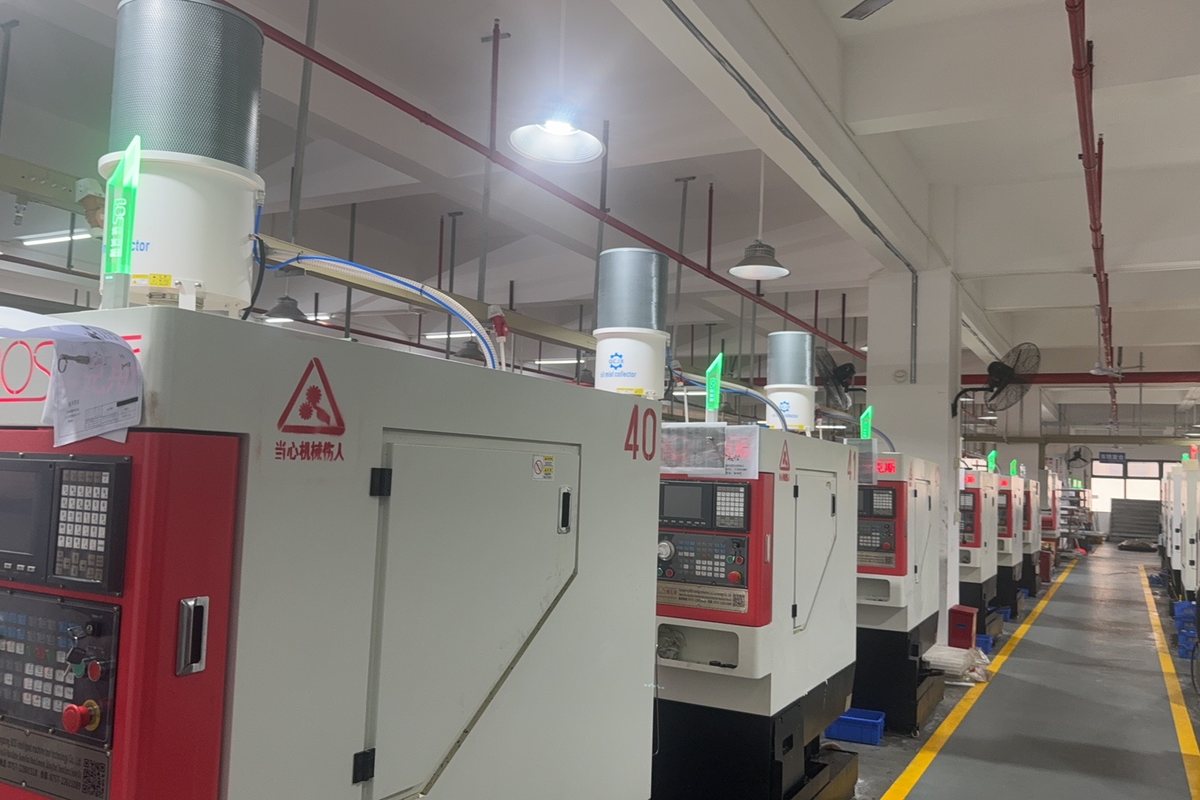 Automatic lathe production line
